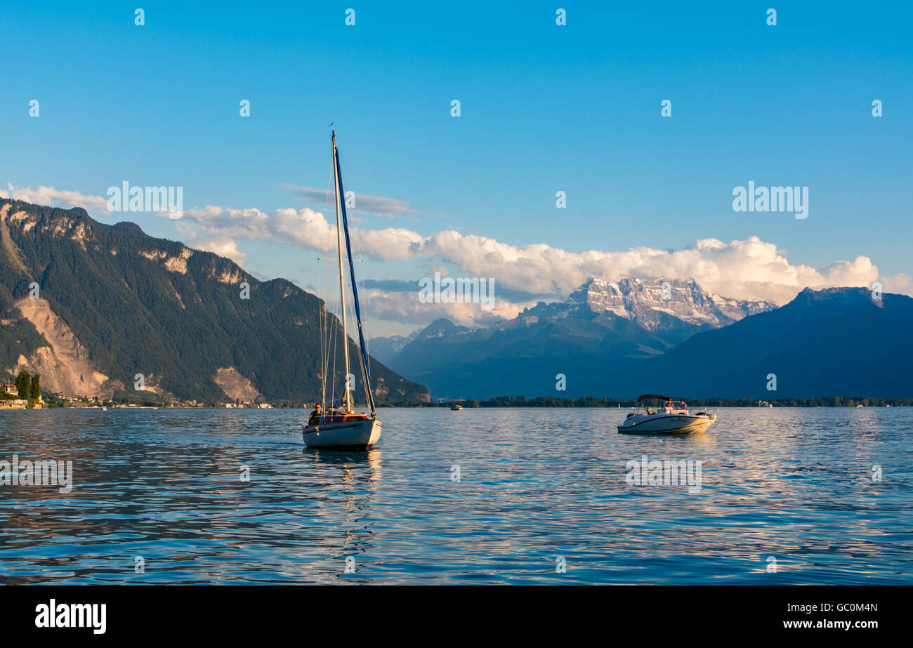 Lake geneva sunset views hi-res stock photography and images - Alamy