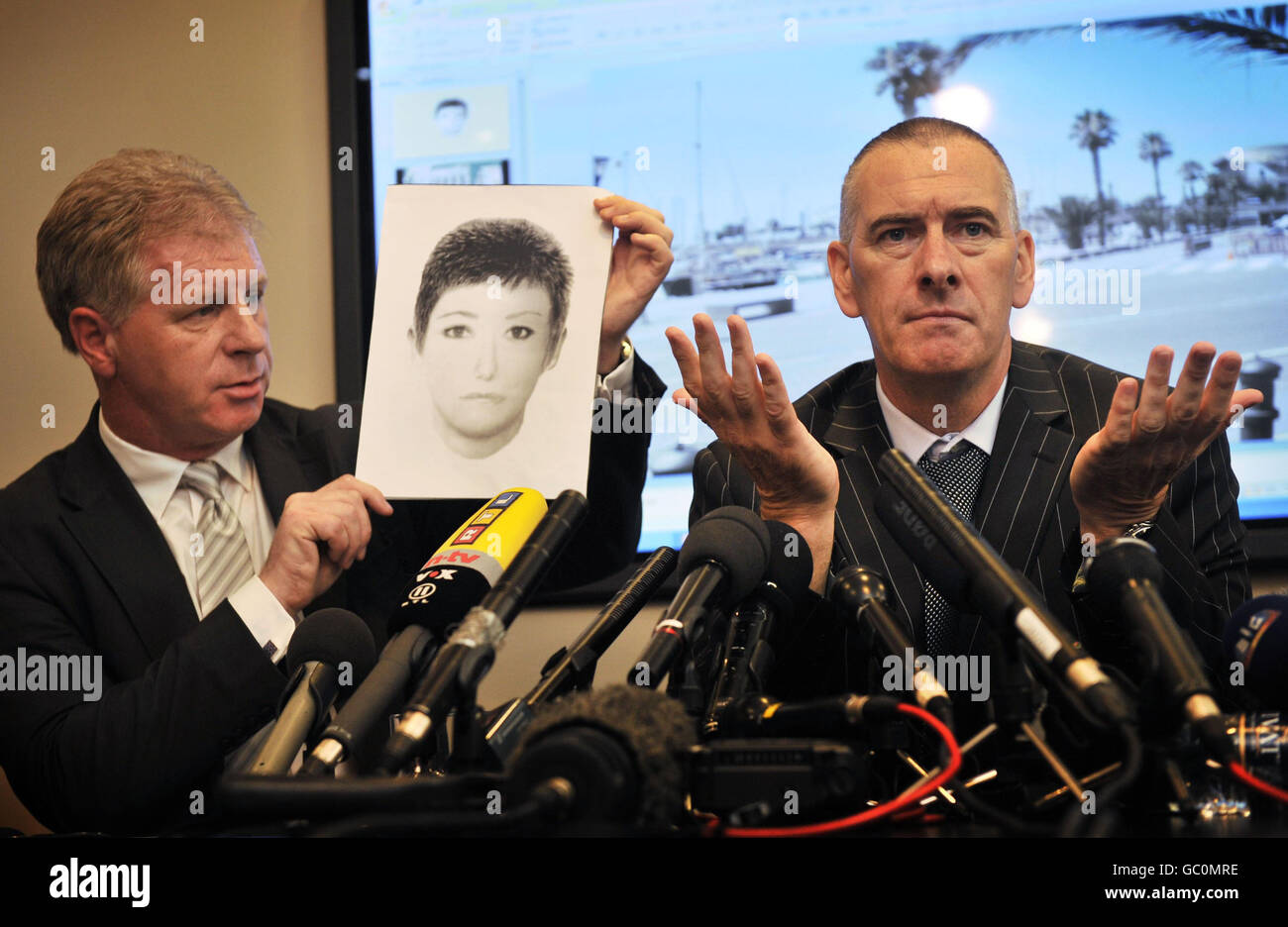 Private Investigator Dave Edgar with McCann spokesman Clarence Mitchell