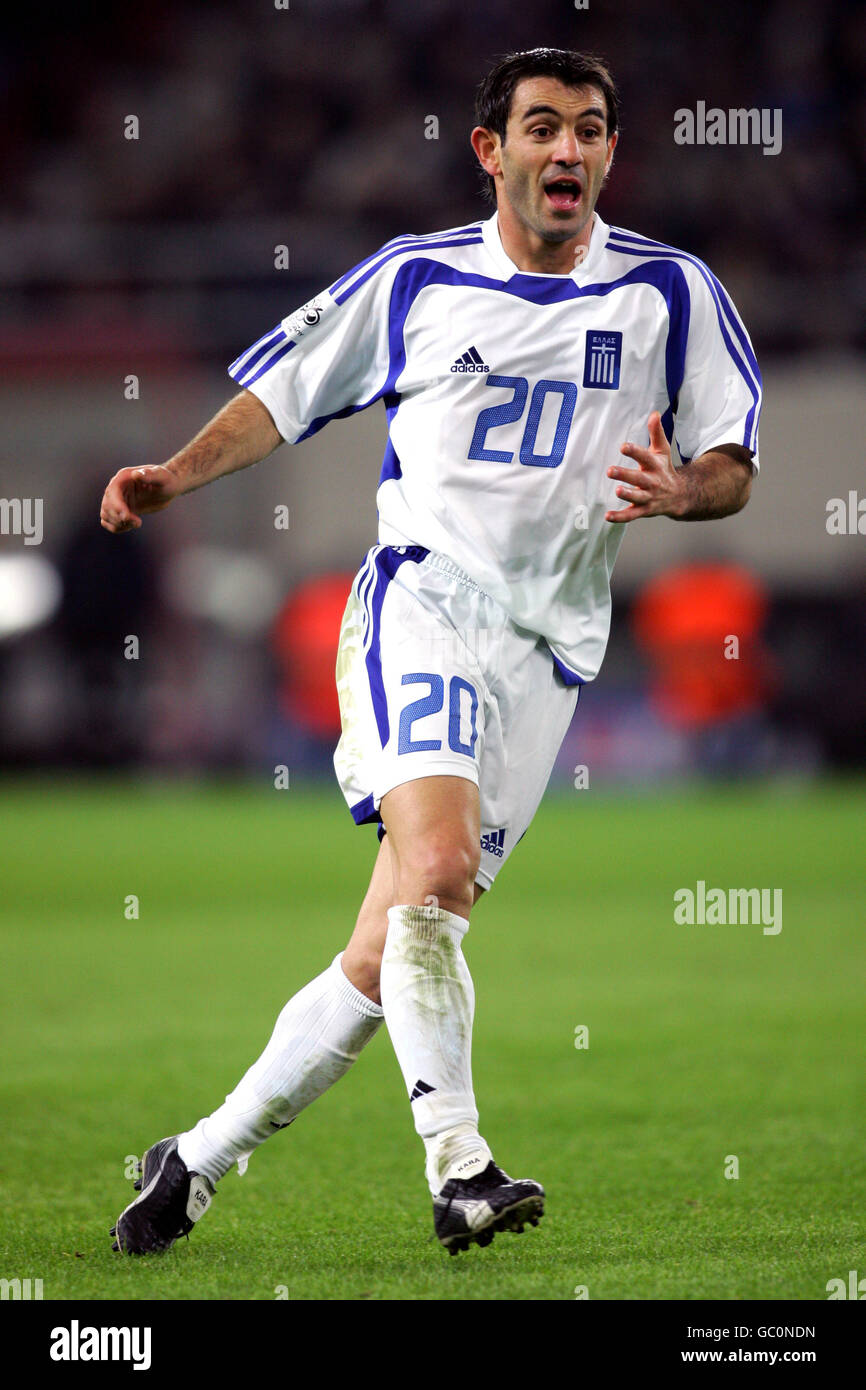 Soccer - FIFA World Cup 2006 Qualifier - Group Two - Greece v Kazakhstan. Giorgos Karagounis, Greece Stock Photo