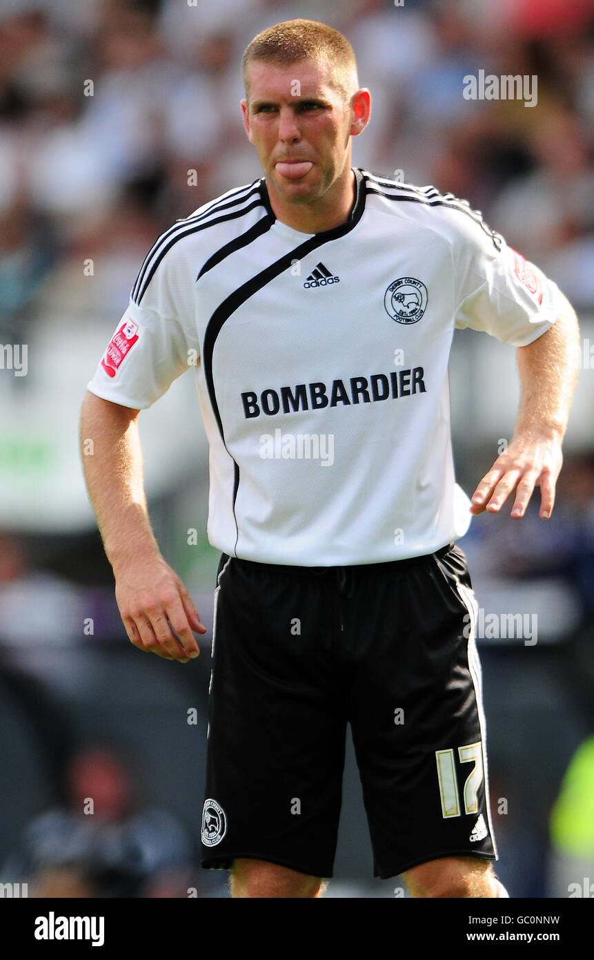 Soccer - Coca-Cola Football League Championship - Derby County v Peterborough United - Pride Park. Jake Buxton, Derby County Stock Photo