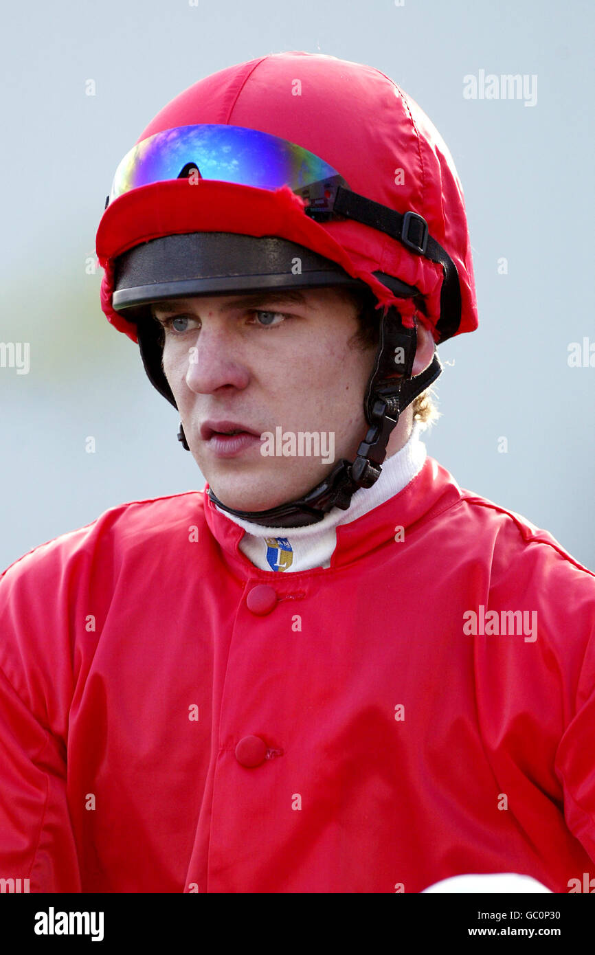 Horse Racing - Wolverhampton Races. Jockey Lee Enstone on Chairman Bobby Stock Photo