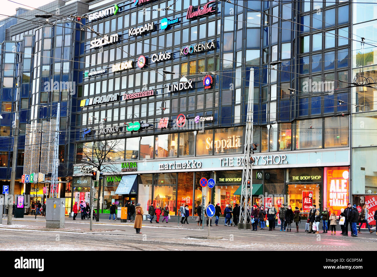 Helsinki shopping street hi-res stock photography and images - Alamy