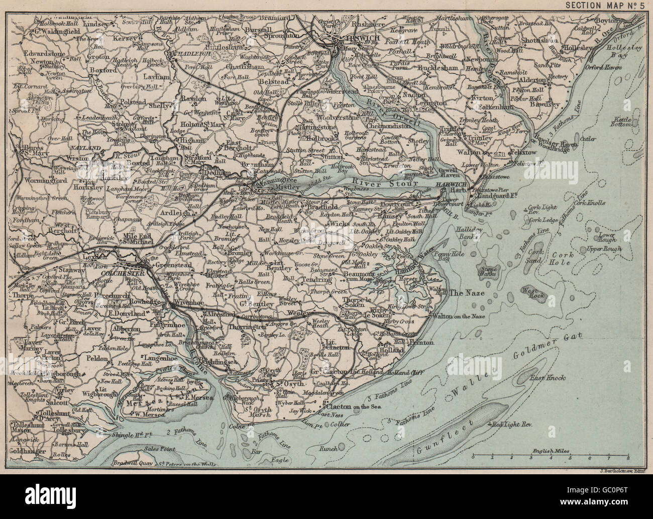 TENDRING PENINSULA/ESSEX COAST. Colchester Ipswich Harwich Stour Orwell