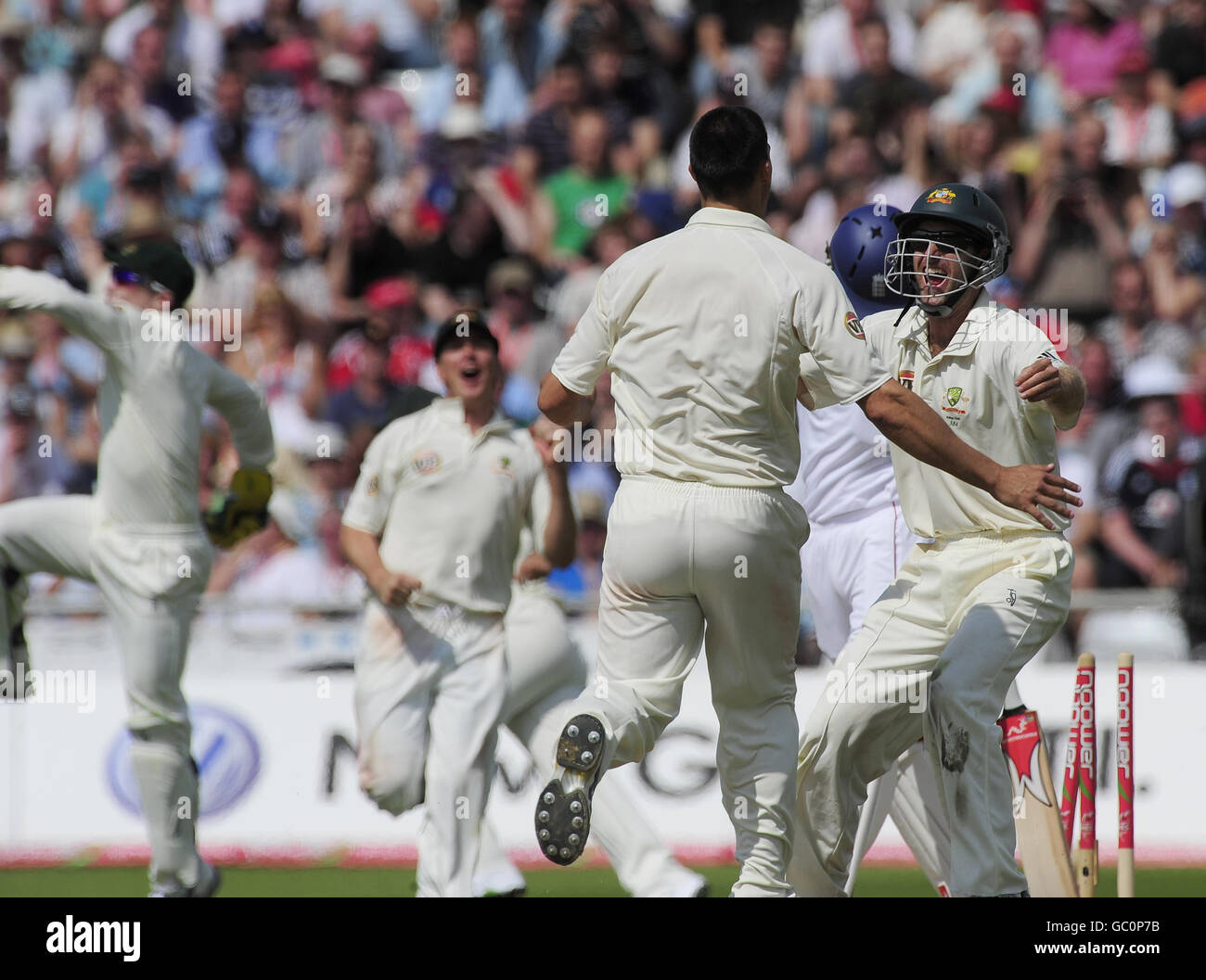 Cricket - The Ashes 2009 - npower Fourth Test - Day Three - England v Australia - Headingley Stock Photo