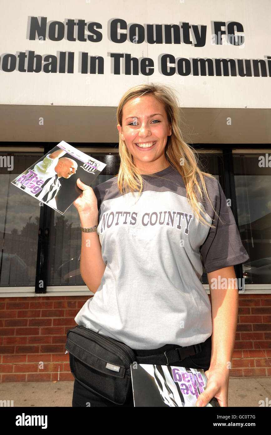 Football programmes matchday half length mid top ampics hi-res stock ...