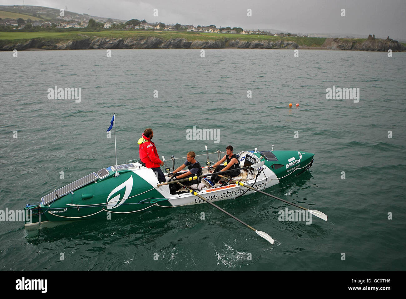 Left to right. Rowers Oliver Dudley, Rob Pickering and Nick Bevan