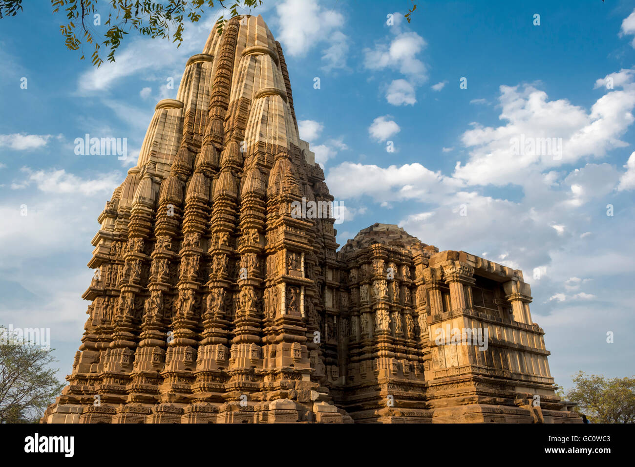 A century old Duladeo  Hindu temple in Khajuraho, Madhya Pradesh, India Stock Photo
