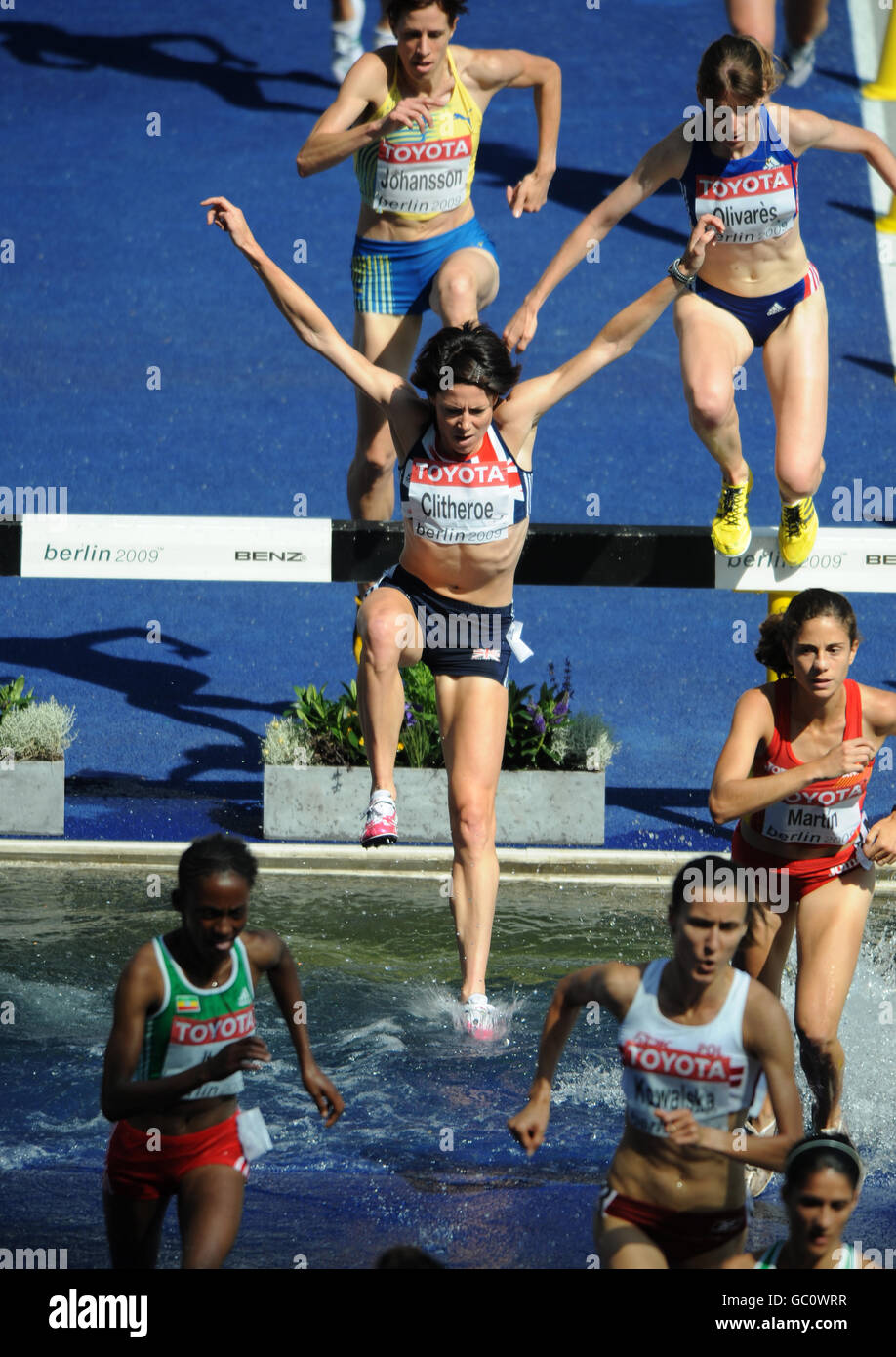 Great britains helen clitheroe in the womens 3000m steeplechase hires
