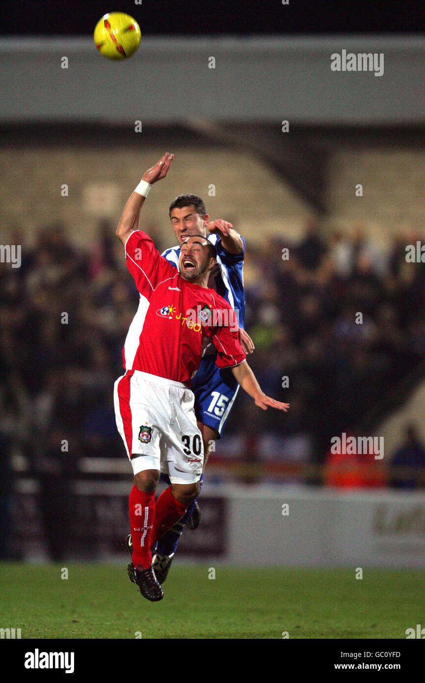 Soccer - LDV Vans Trophy - Chester City v Wrexham Stock Photo