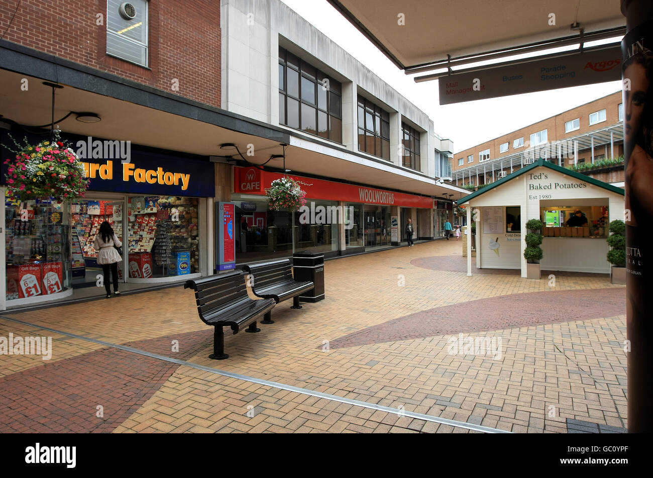 Woolworth store in Sutton Coldfield, West Midlands, unoccupied today. Stock Photo