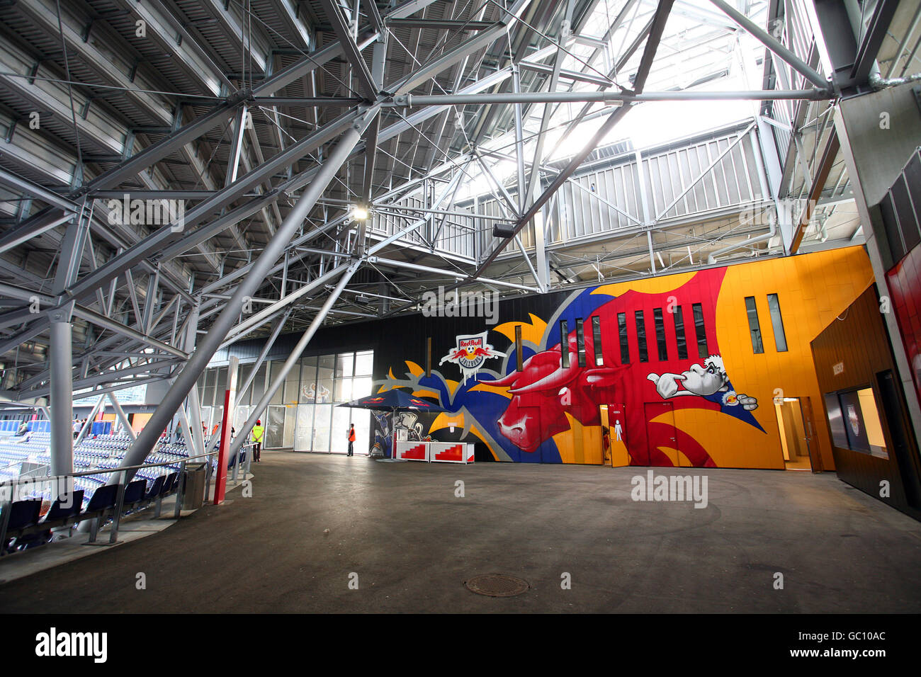 A view inside the Red Bull Arena, home to Red Bull Salzburg Stock Photo - Alamy