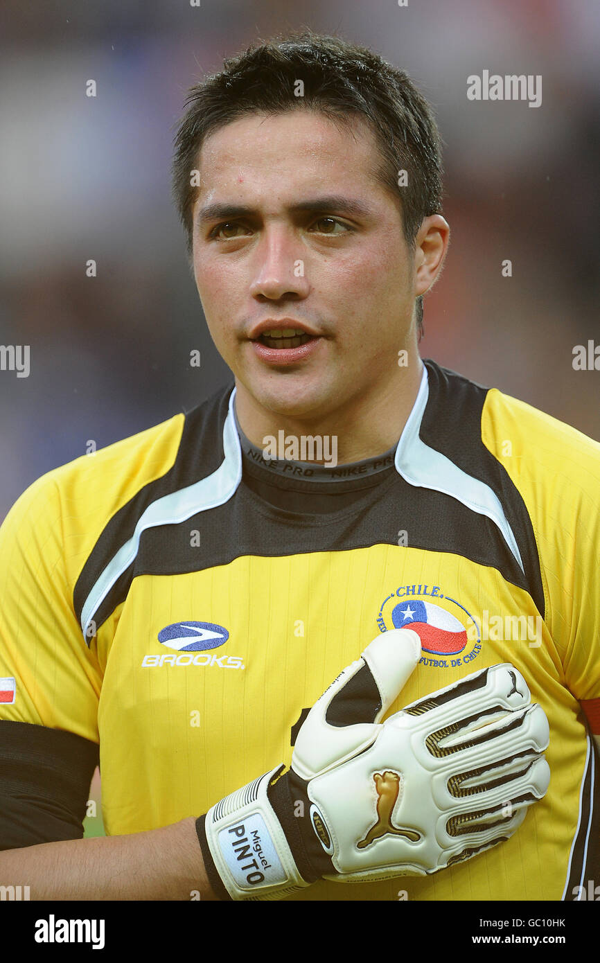 Soccer - International Friendly - Denmark v Chile - Brondby Stadion. Miguel Pinto, Chile Goalkeeper Stock Photo