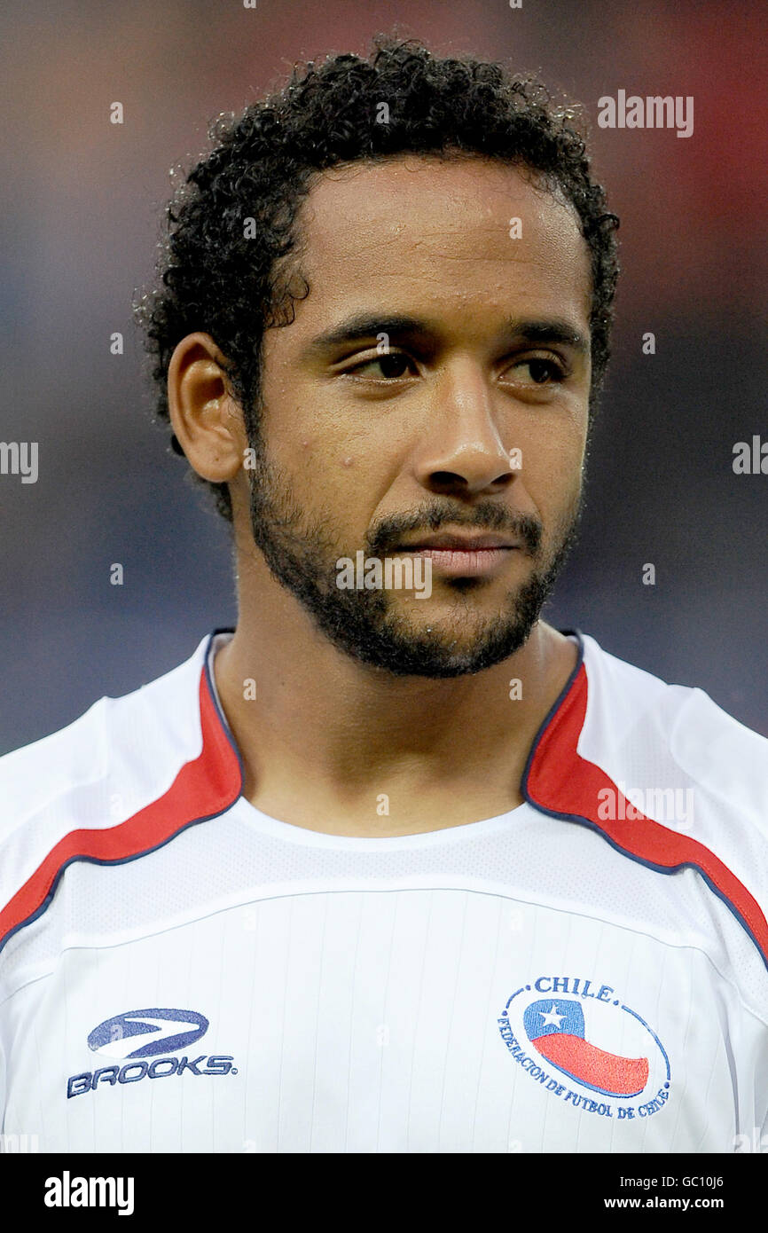 Soccer - International Friendly - Denmark v Chile - Brondby Stadion. Jean Beausejour, Chile Stock Photo