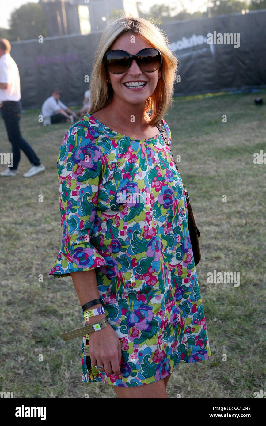Nicola Stapleton at the Absolute Radio VIP area during the Virgin Media V Festival at Hylands Park, Chelmsford, Essex. Stock Photo