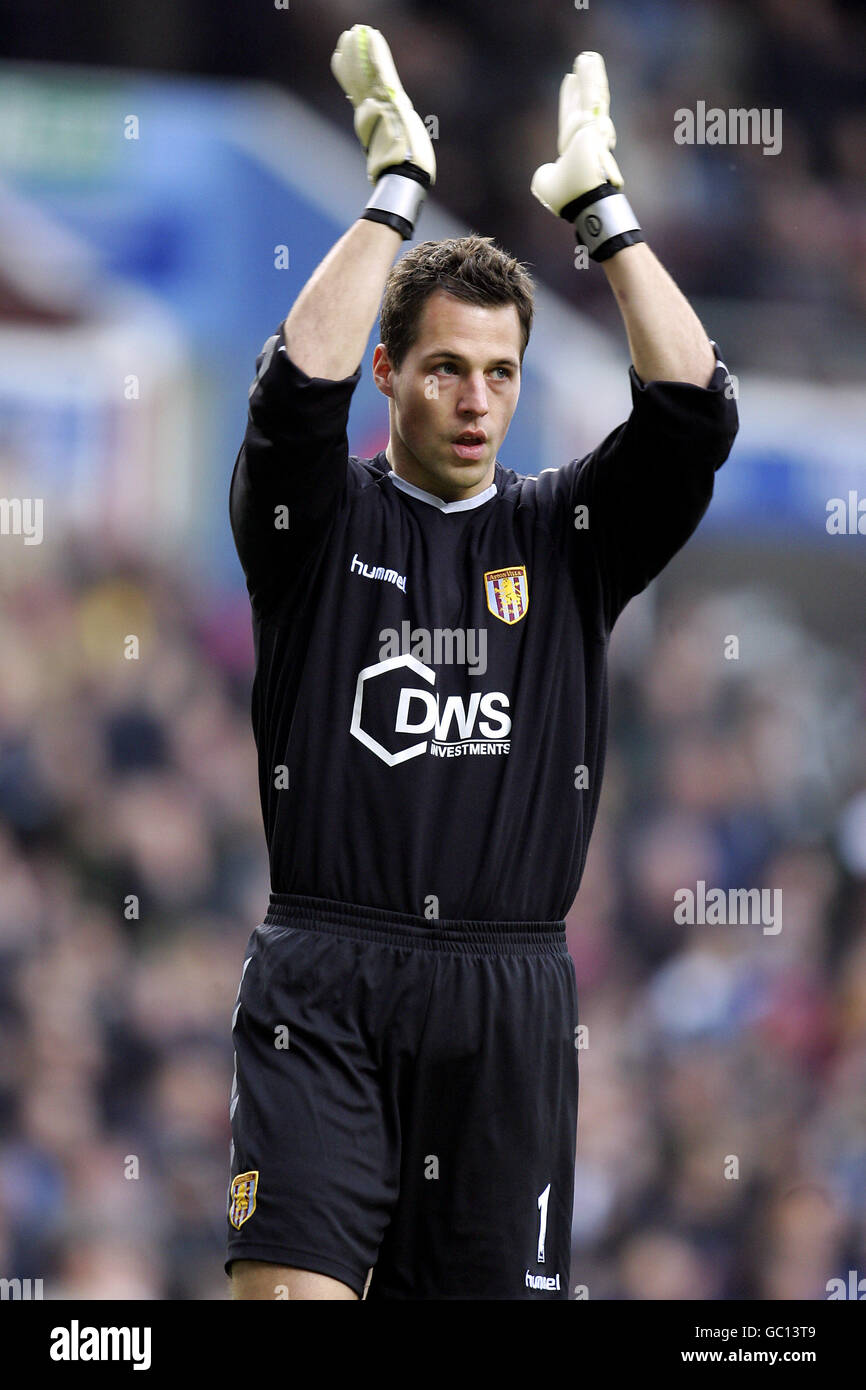 Soccer - FA Barclays Premiership - Aston Villa v Birmingham City. Aston Villa goalkeeper Thomas Sorensen Stock Photo