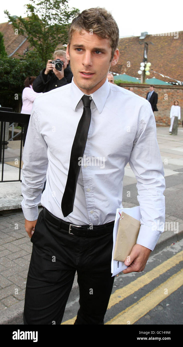 Tottenham Footballer David Bentley arrives at St Albans Magistrates