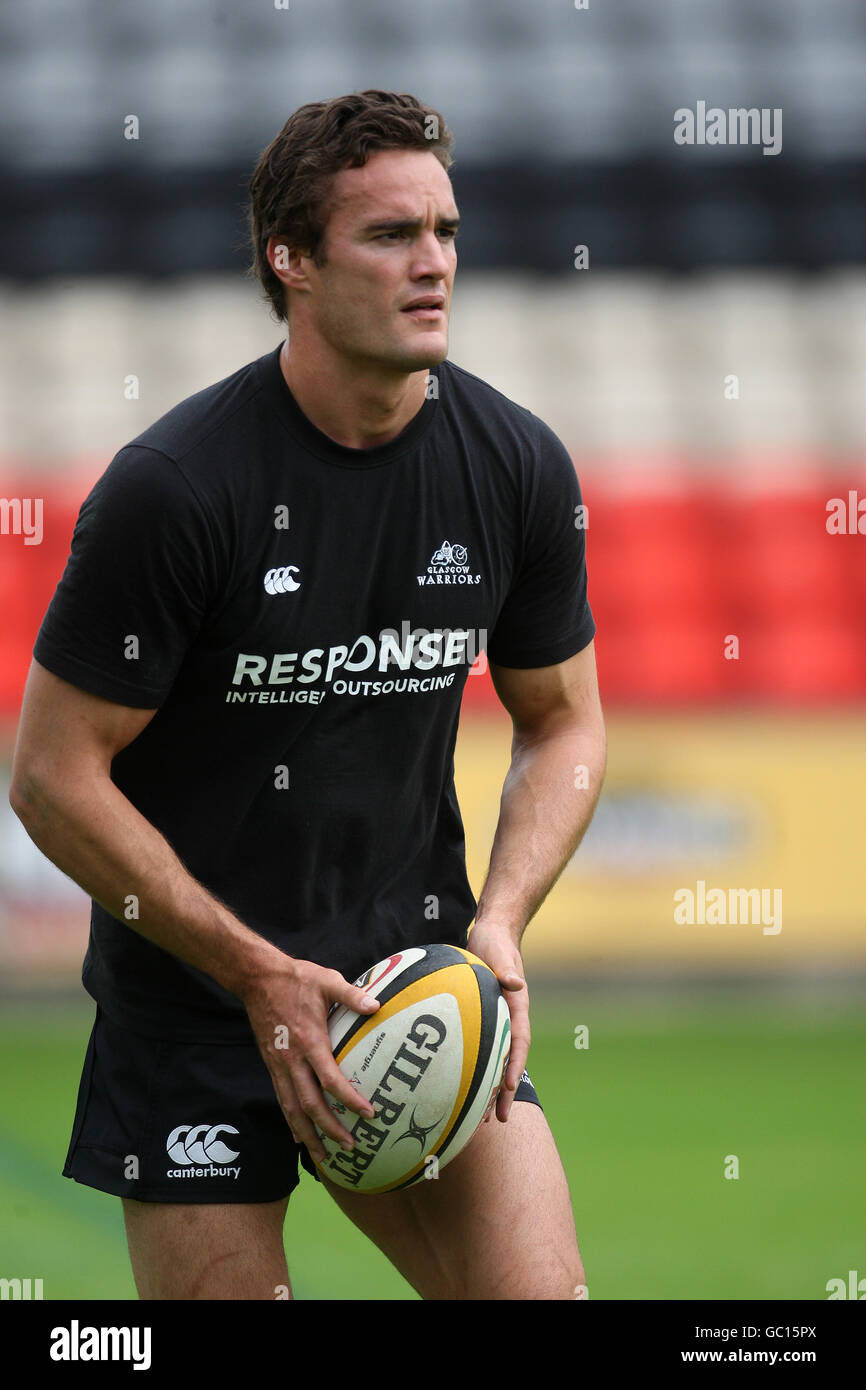 Rugby Glasgow Warriors Training Session Firhill. Thom Evans