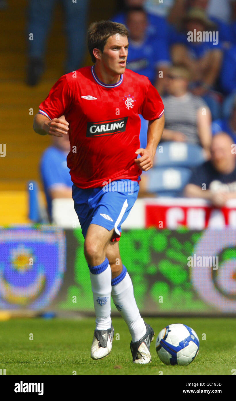 Rangers andrew little pre season friendly fratton park hi-res stock ...