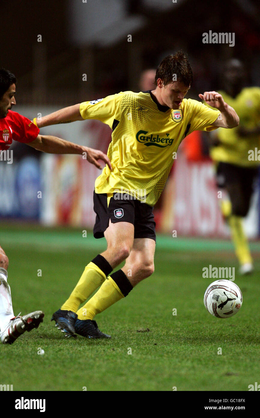 Soccer - UEFA Champions League - Group A - Monaco v Liverpool. John Arne Risse, Liverpool Stock Photo
