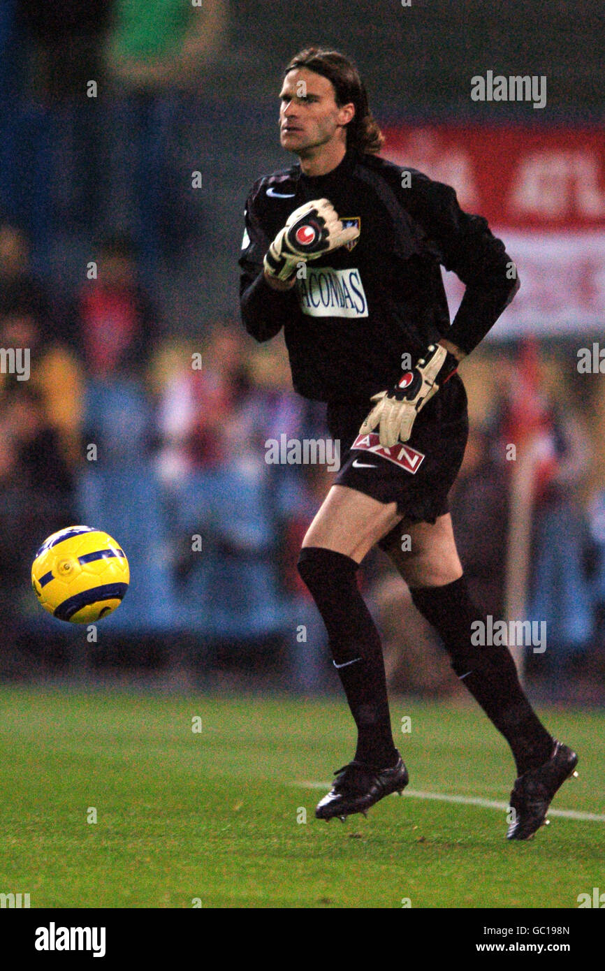 Numancia goalkeeper hires stock photography and
