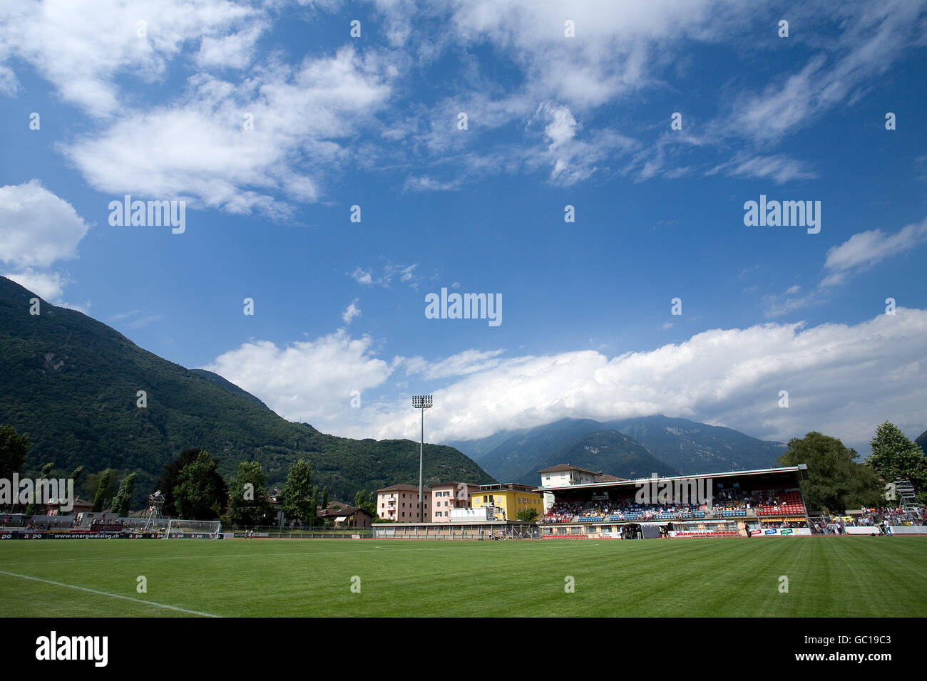 Soccer - Swiss Super League - AC Bellinzona v Neuchatel Xamax - Stadio Comunale Bellinzona Stock Photo