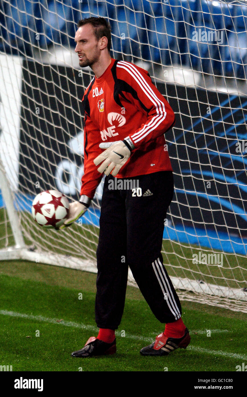 Bayer levekusen goalkeeper tom starke during training hires stock