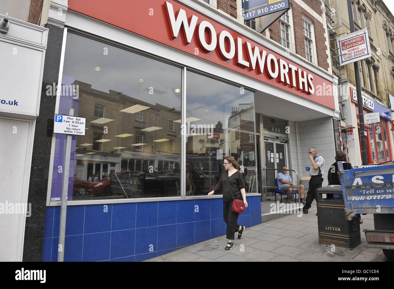 Woolworths closures. 140a Whiteladies Rd, Bristol, Avon, BS8 2RU. Stock Photo
