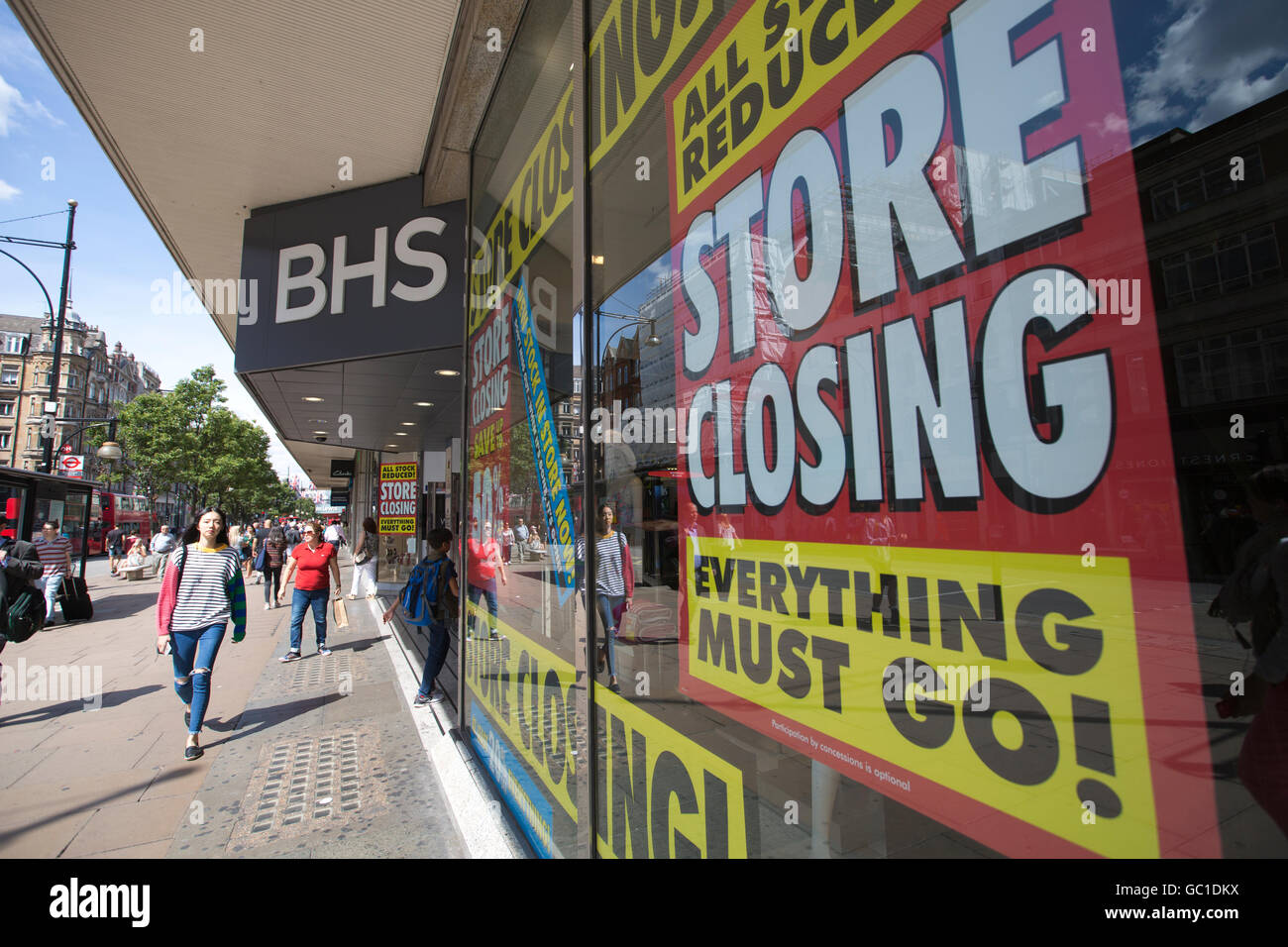 Department store BHS will be wound down with the loss of up to 11,000 jobs after efforts to find a buyer failed, London, UK Stock Photo