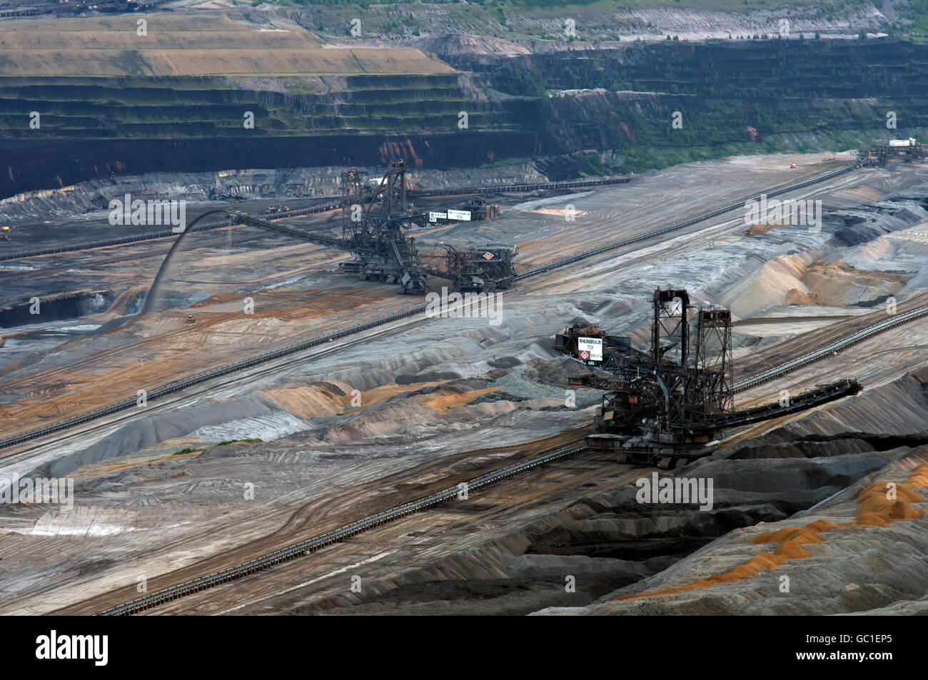 Hambach surface lignite mine Elsdorf, North Rhine-Westphalia, Germany. Stock Photo