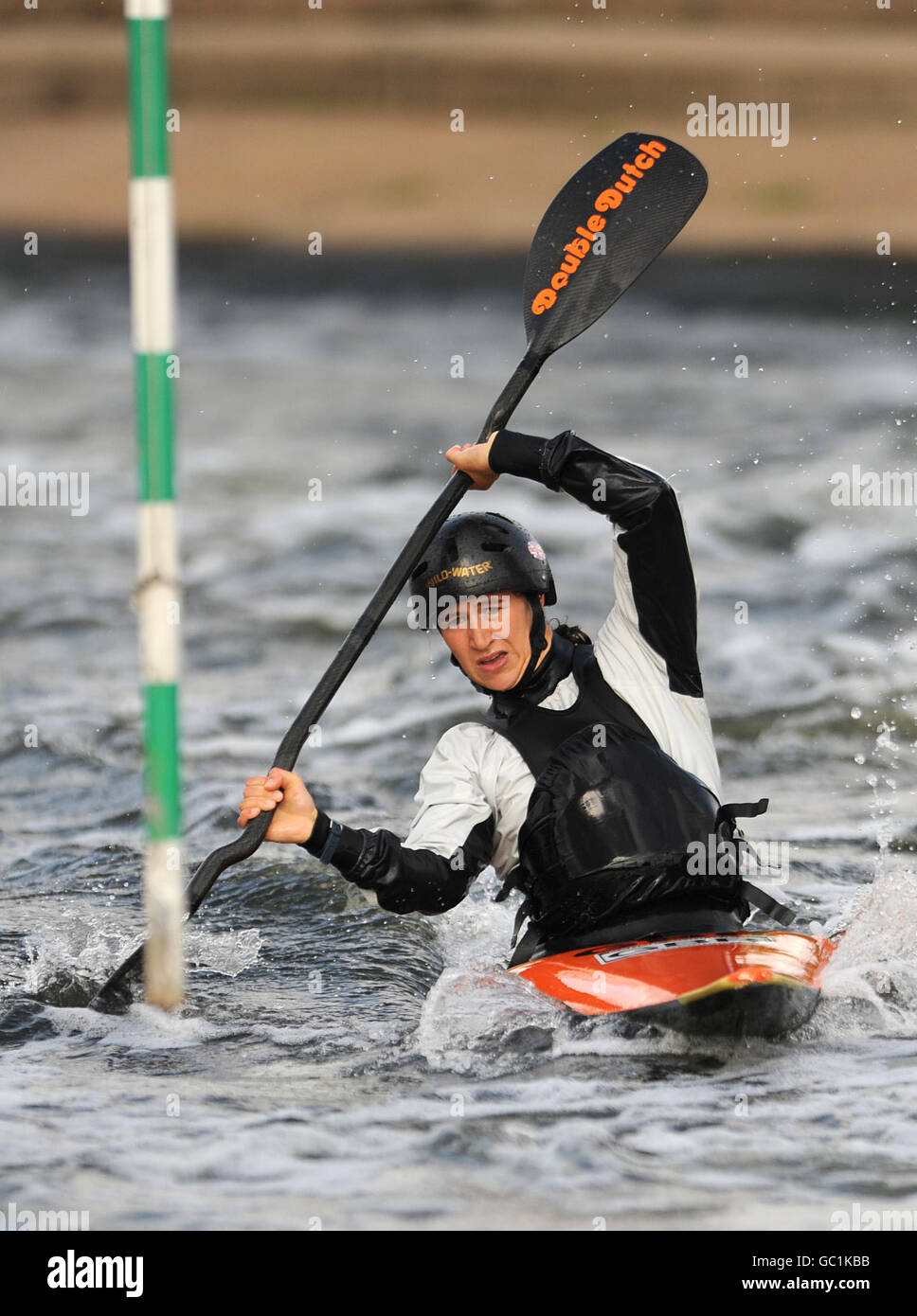 Great Britain's Lizzie Neave during the morning practice session at Holme Pierrepont, Nottingham. Stock Photo