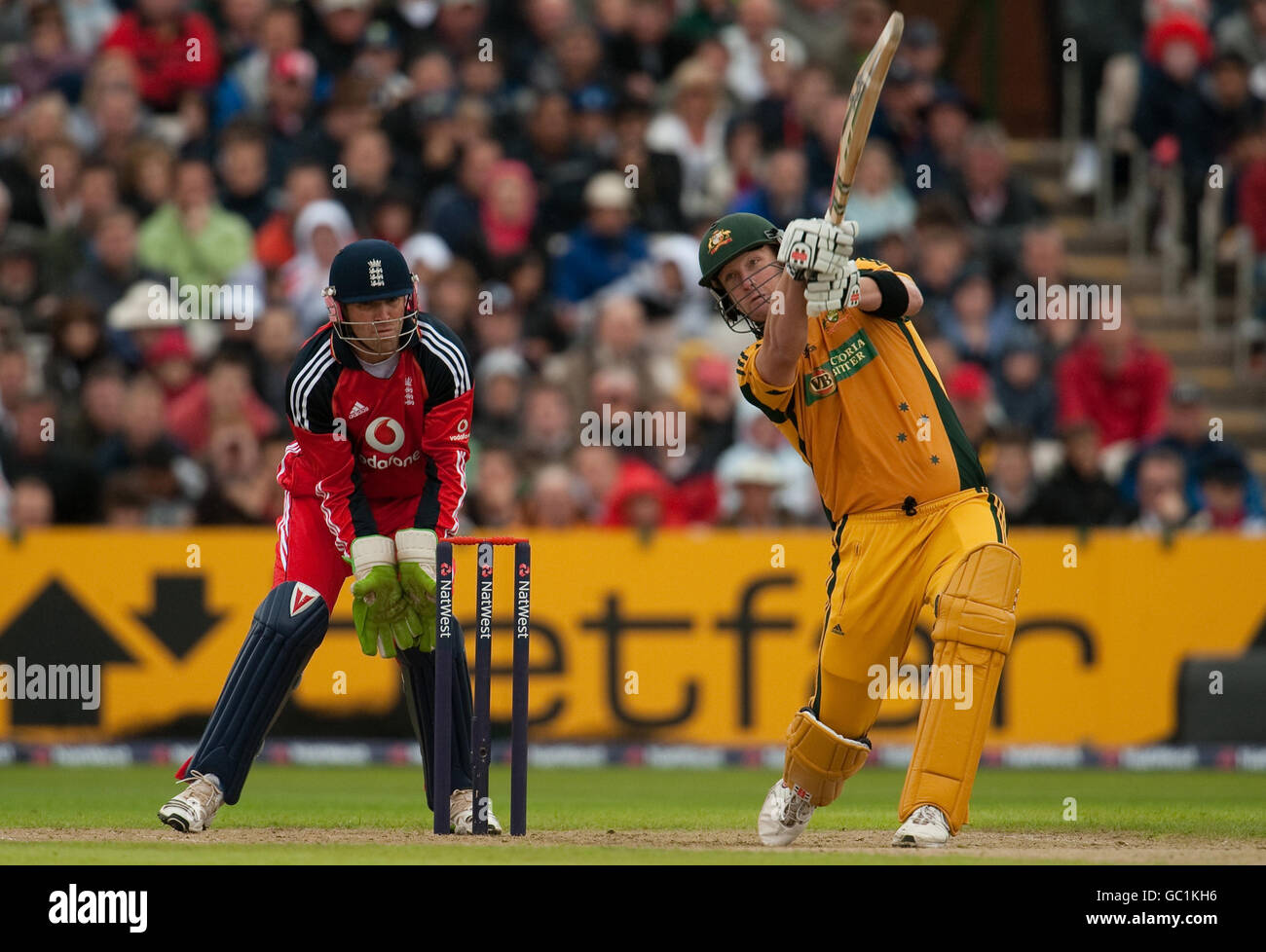Australia's Cameron White bats during the First International Twenty20