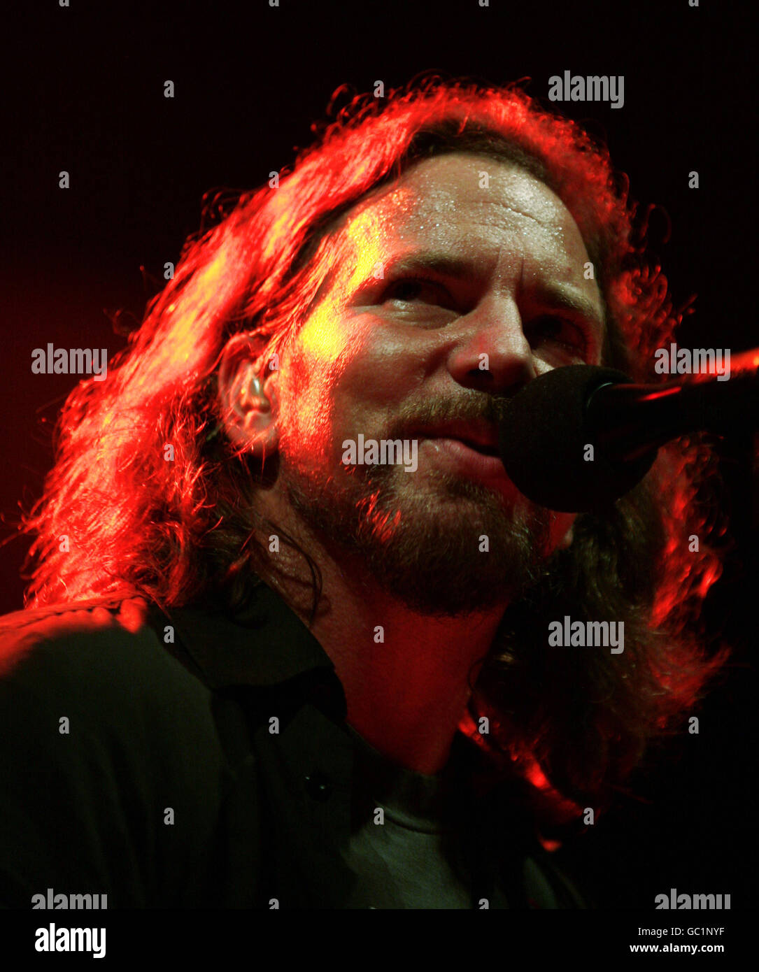 EDITORIAL USE ONLY. Pearl Jam, with lead singer Eddie Vedder ...