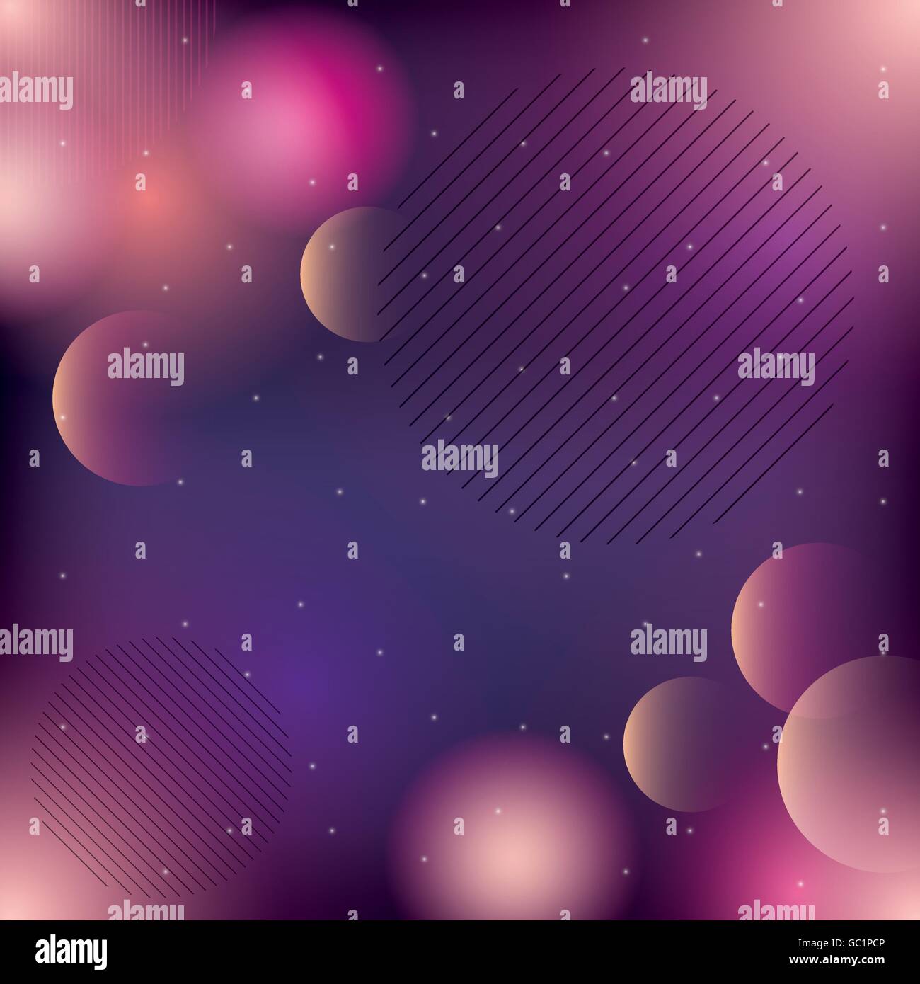 Blurred lights background. Wallpaper design. Vector graphic Stock ...