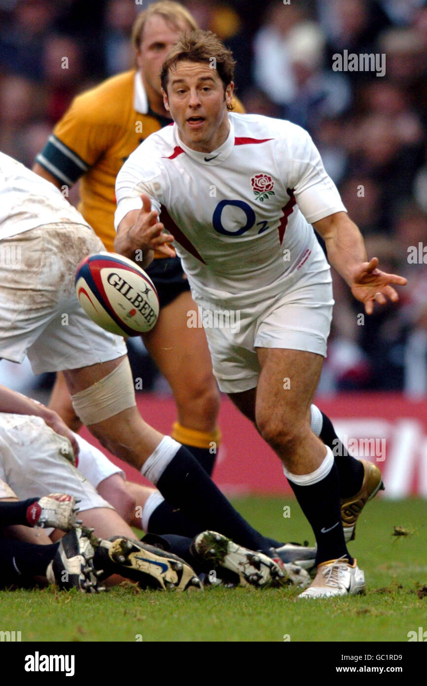Rugby Union - Investec Challenge - England v Australia. Andy Gomarsall ...