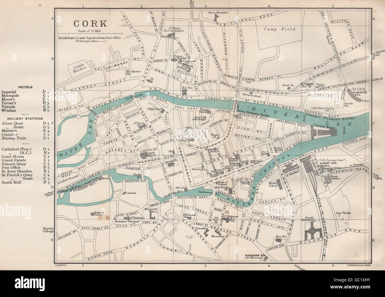 Antique map of cork hires stock photography and images Alamy