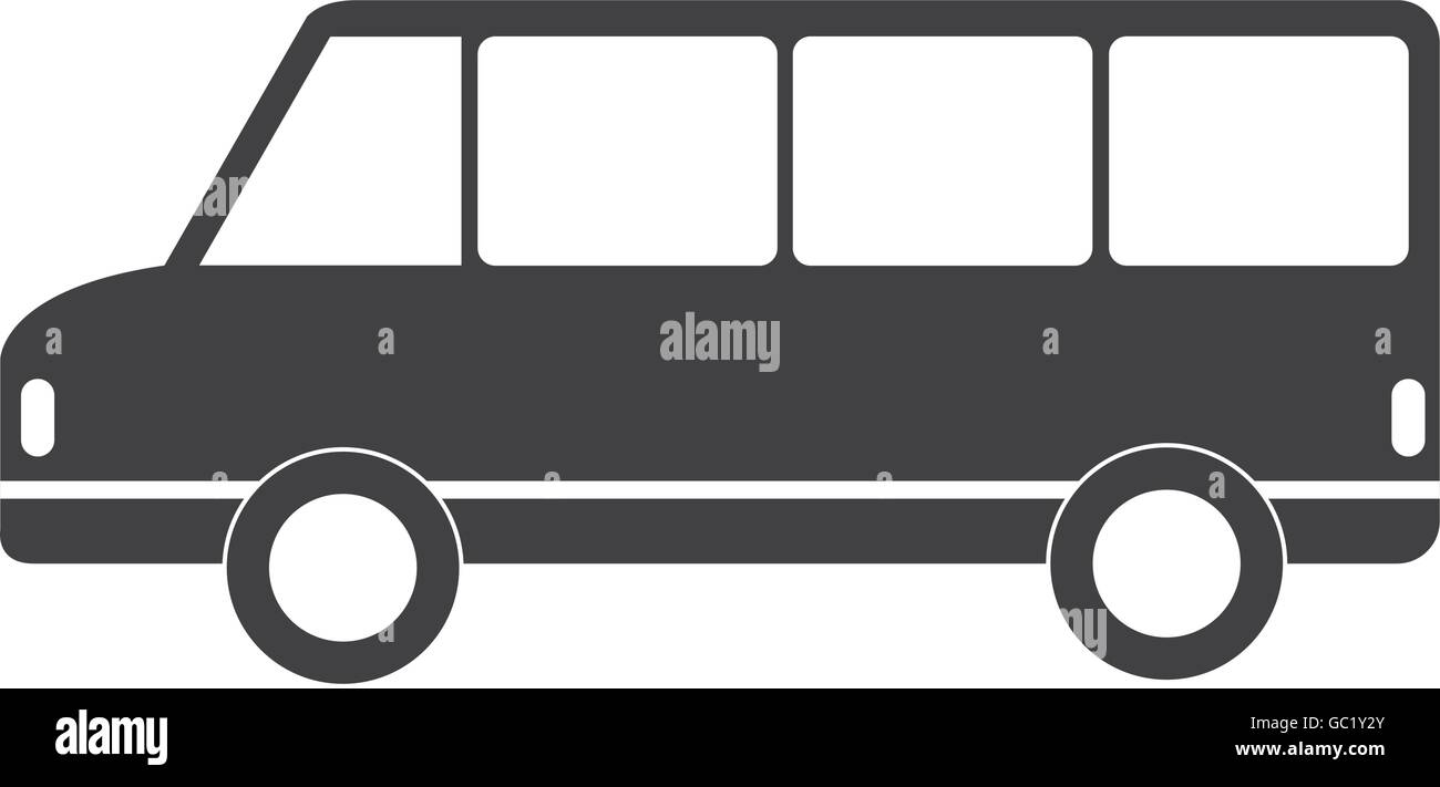 Bus vehicle, transport service theme design Stock Vector Image & Art ...