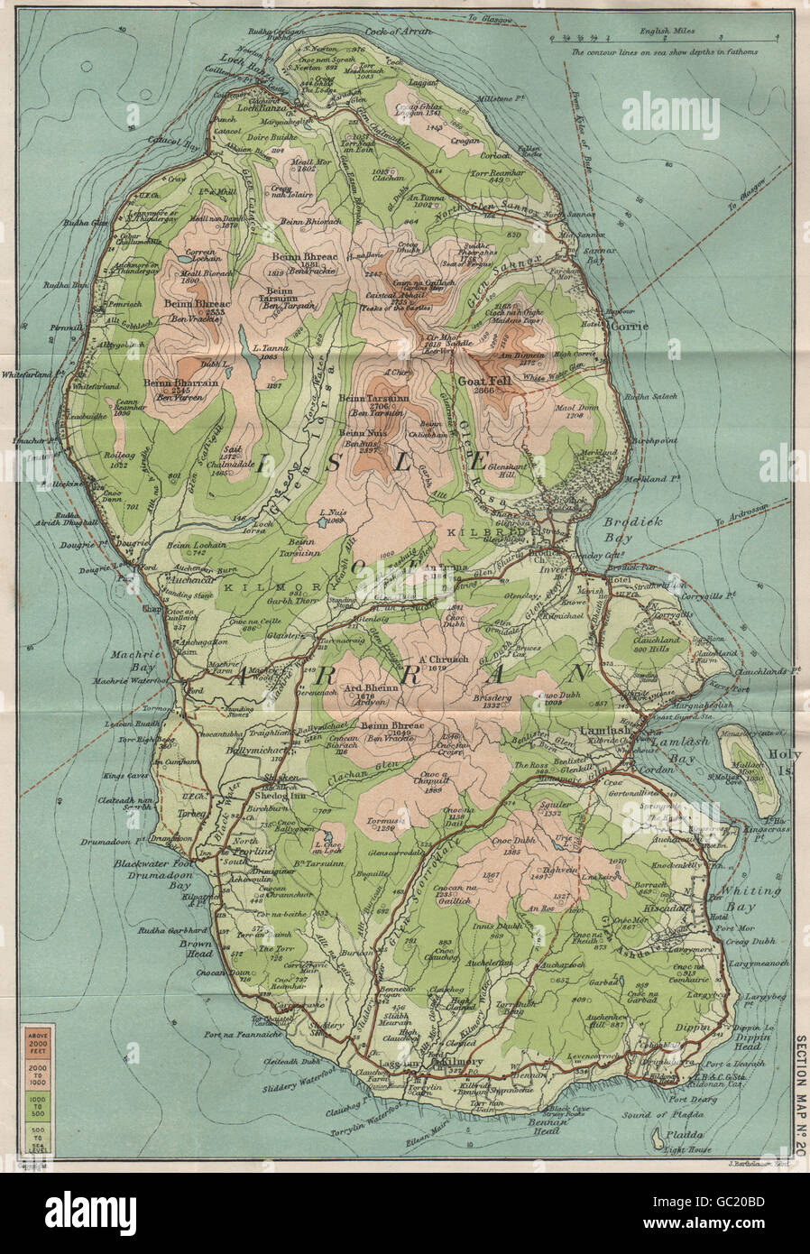 Map of isle of arran hires stock photography and images Alamy