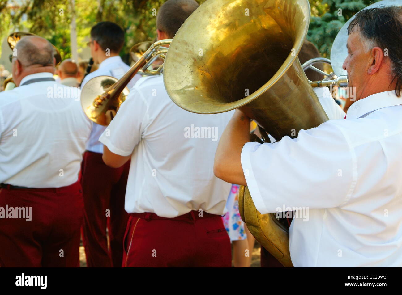Brass Band. Stock Photo