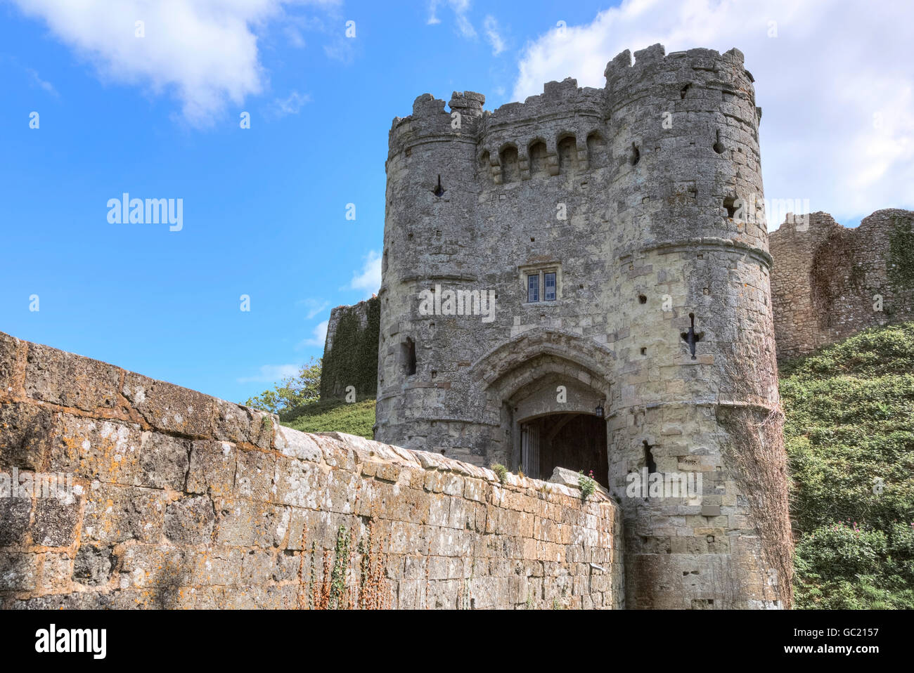 Carisbrooke Castle, Isle of Wight, England, UK Stock Photo