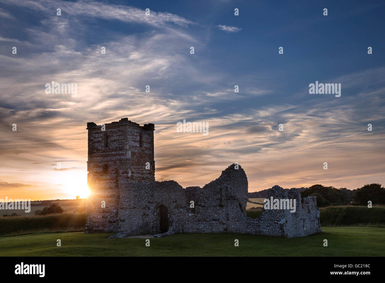 Knowlton Church, Woodlands, Dorset, England, UK Stock Photo