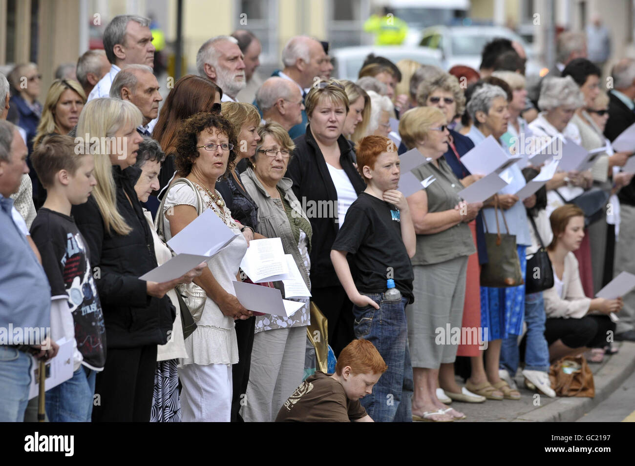 Private Richard Hunt funeral Stock Photo - Alamy