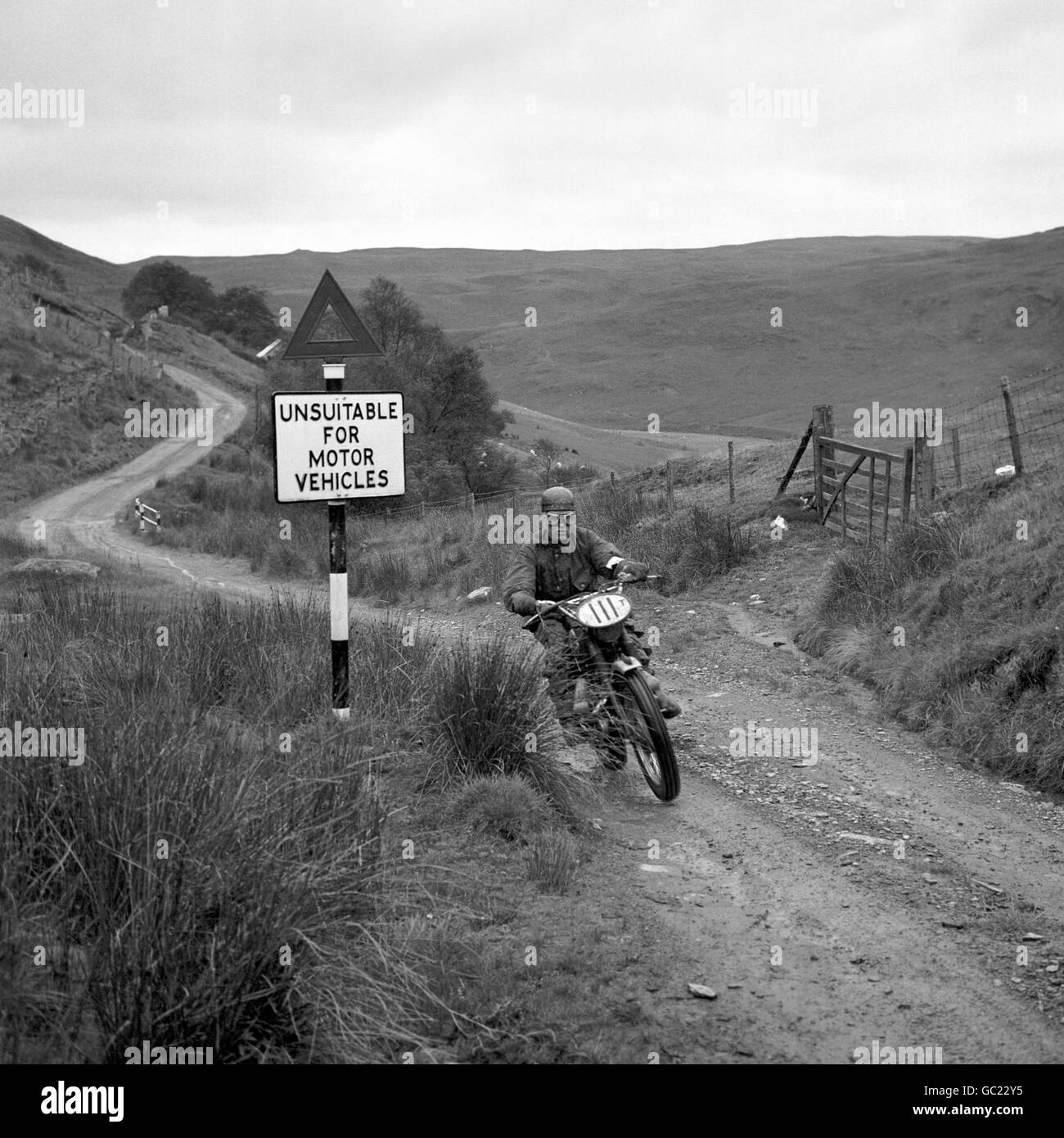 Motorcycling - 36th International Six-Days Trial - Llandrindod - 1961 Stock Photo