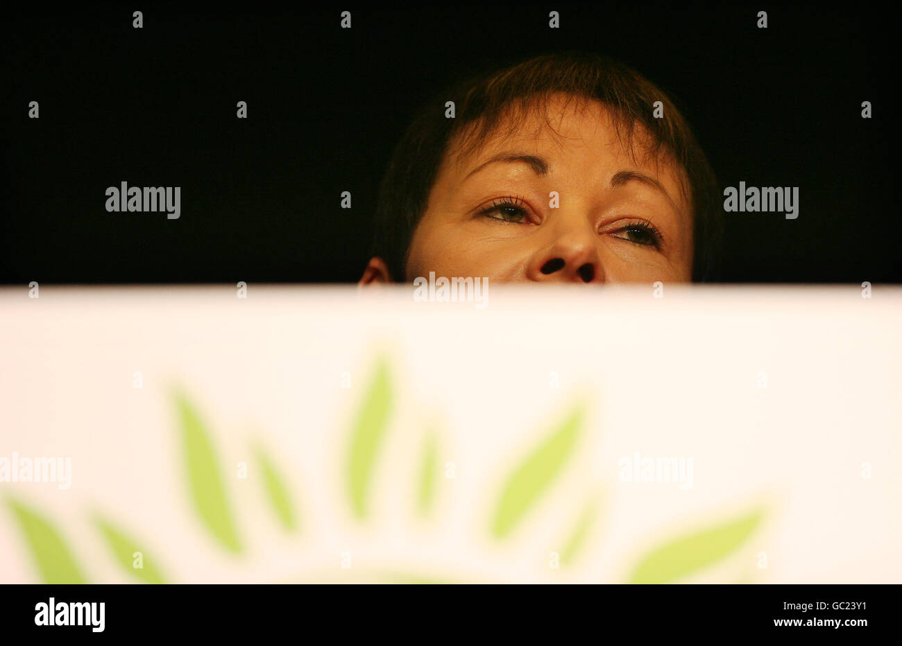 Dr Caroline Lucas MEP, delivers her leader's opening speech at the