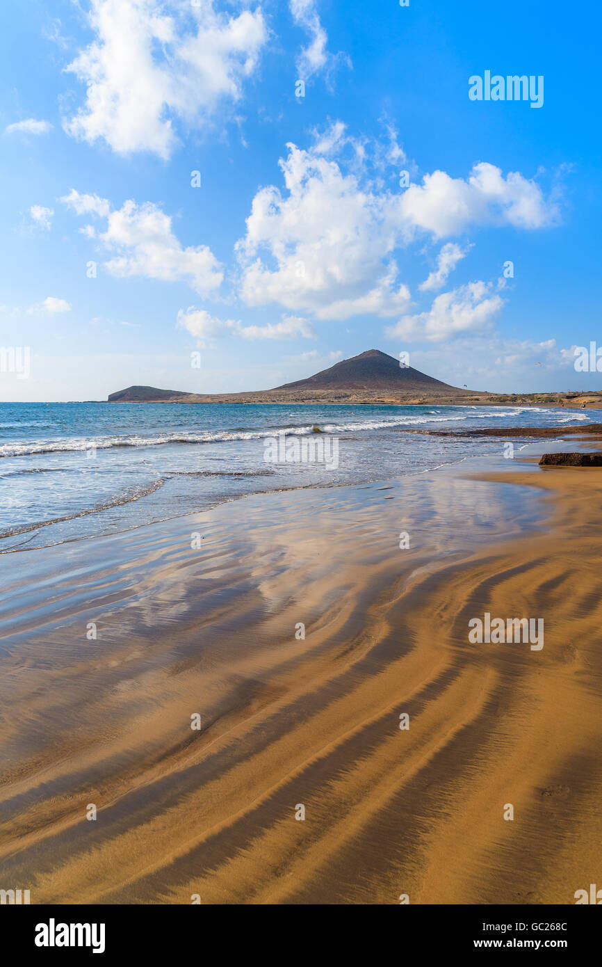 Beautiful El Medano Beach At Sunrise Time Tenerife Canary