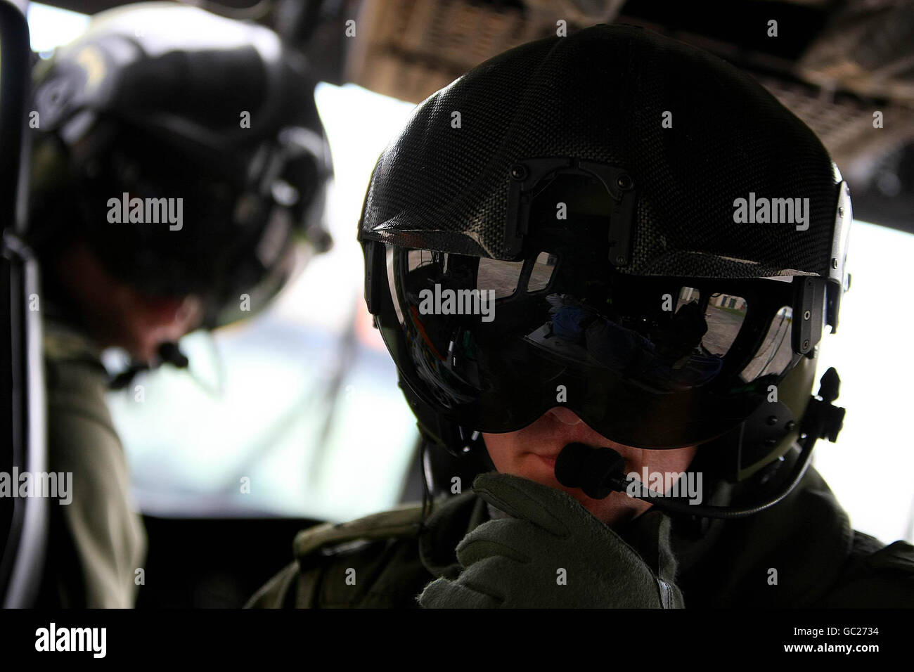 Aircorps personnel on board a AW 139 Helicopter during a training flight over Baldonnel. The Defence Forces revealed its Air Corps have been used regularly as an air ambulance in recent months. Stock Photo