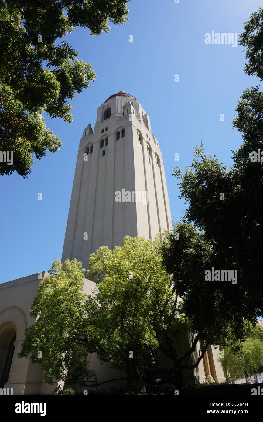 Hoover Tower at Stanford University was built for the 50 years anniversary - Editorial Use Only Stock Photo