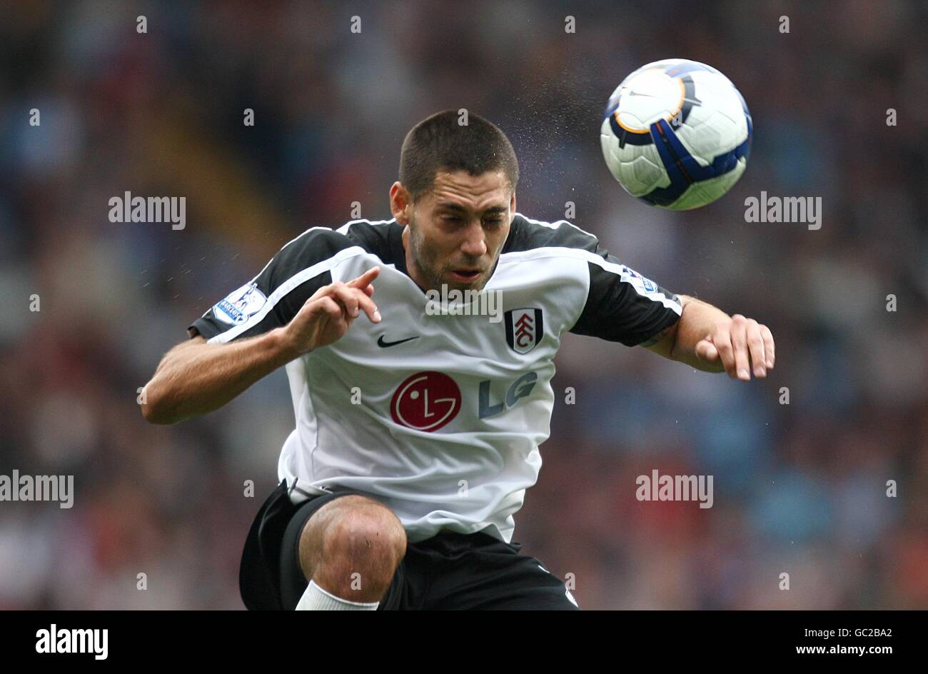 Soccer - Barclays Premier League - Aston Villa v Fulham - Villa Park. Clint Dempsey, Fulham Stock Photo