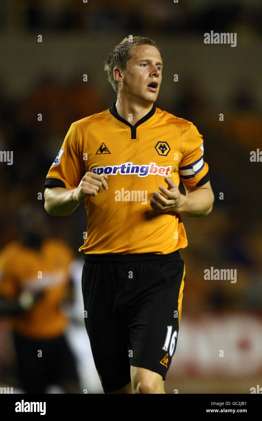 Soccer - Carling Cup - Second Round - Wolverhampton Wanderers v Swindon Town - Molineux. Christophe Berra, Wolverhampton Wanderer Stock Photo