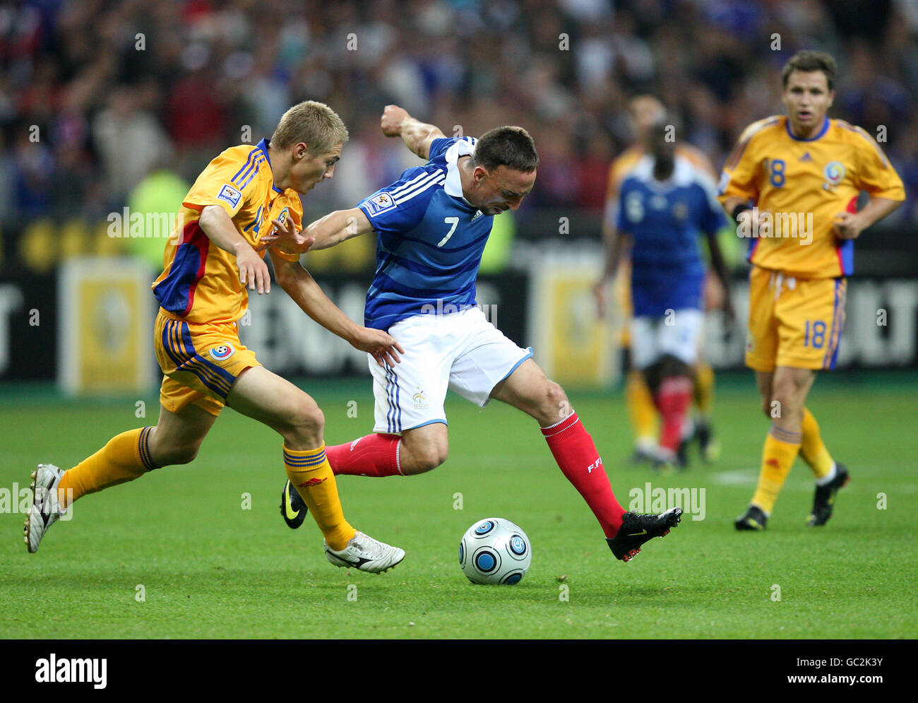 Soccer - FIFA World Cup 2010 - Qualifying Round - Group Seven - France v Romania - Stade de France Stock Photo