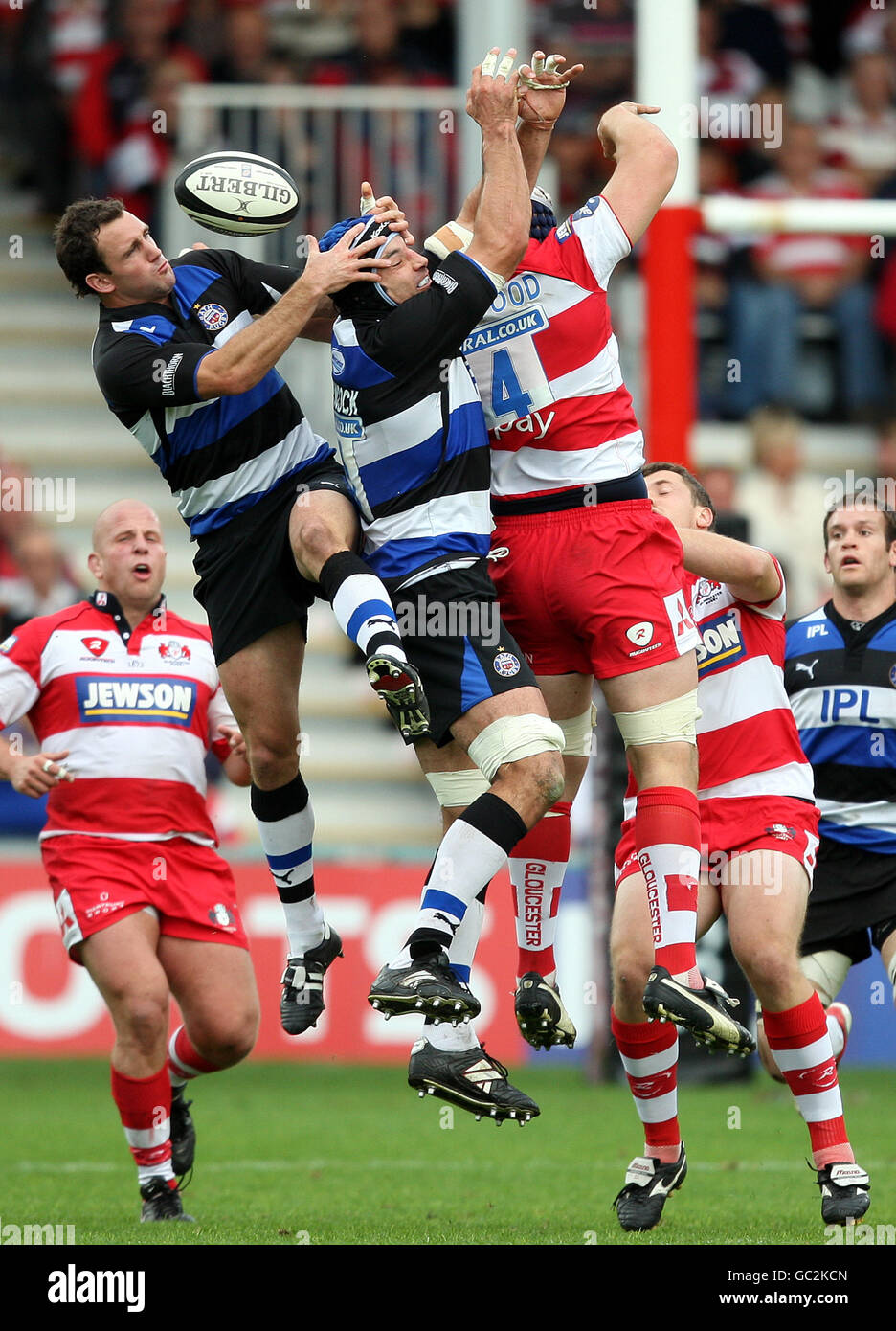 Rugby Union - Guinness Premiership - Gloucester Rugby v Bath Rugby - Kingsholm Stock Photo